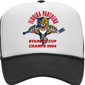 Florida Panthers Stanley Cup Foam Trucker Mesh Snapback Cap Hat Black Gift
